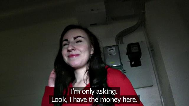 Brunette Takes A Stranger's Hot Cumshot Thinking He's A Talent Agent