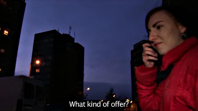 Brunette Takes A Stranger's Hot Cumshot Thinking He's A Talent Agent