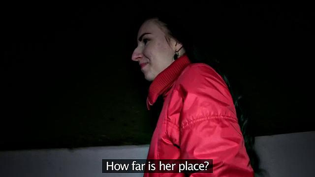 Brunette Takes A Stranger's Hot Cumshot Thinking He's A Talent Agent