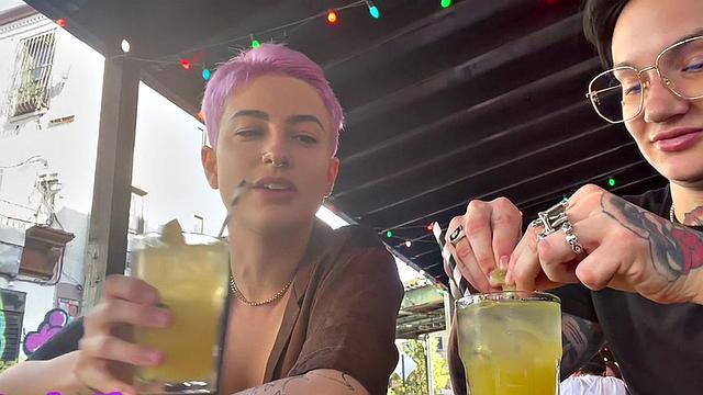 Inked f2m licked by her lover