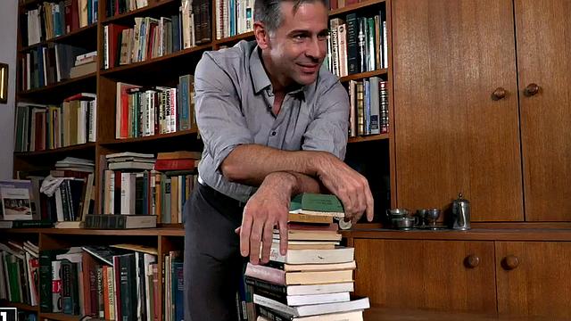 DP office babe in stockings 3way fucked till cum on pussy