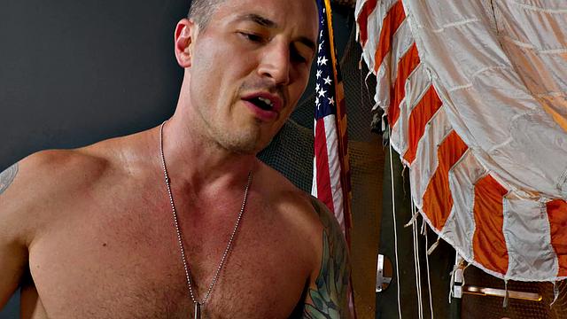 ActiveDuty - Muscular Stud Flip Fucks Soldier