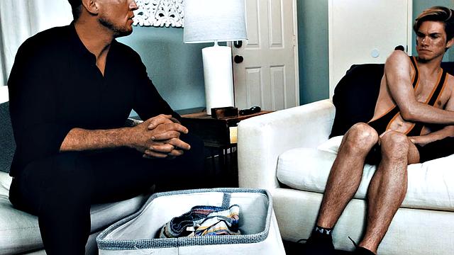 Sexy stepbrother gets fucked in the asshole by naughty gay