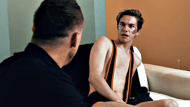 Sexy stepbrother gets fucked in the asshole by naughty gay