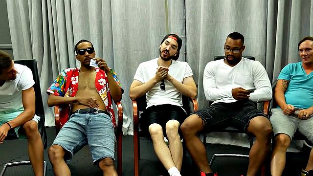 GangbangCreampie - SMOKIN HOT BRUNETTE Gets Gangbanged And Face Fucked Hard