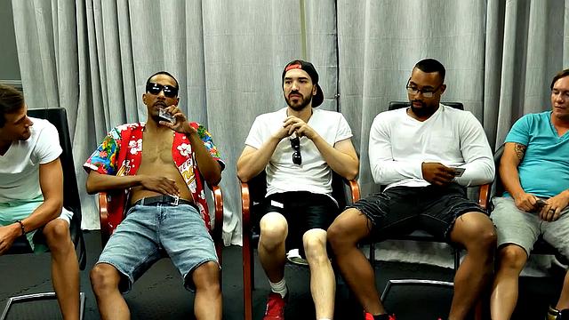 GangbangCreampie - SMOKIN HOT BRUNETTE Gets Gangbanged And Face Fucked Hard