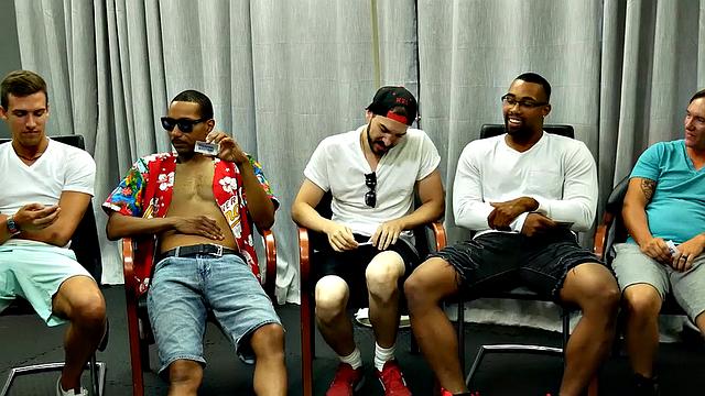 GangbangCreampie - SMOKIN HOT BRUNETTE Gets Gangbanged And Face Fucked Hard