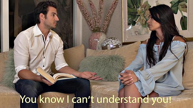 Hot Latina gets her bald pussy licked while driving in reverse cowgirl pose