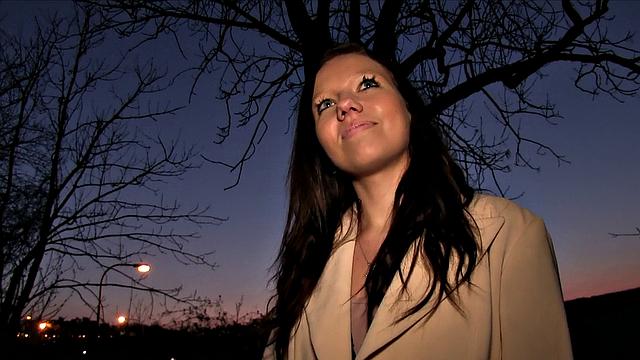 Hot Brunette Convinces Stranger To Bang Herself For A Lucky Job Title