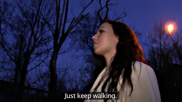 Hot Brunette Convinces Stranger To Bang Herself For A Lucky Job Title