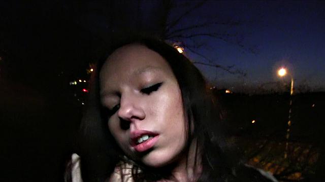 Hot Brunette Convinces Stranger To Bang Herself For A Lucky Job Title