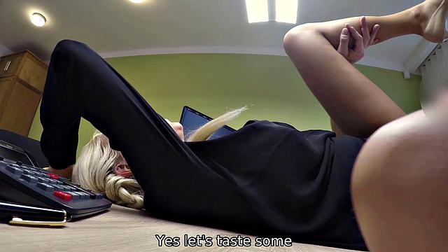 LOAN4K. MILF coaxed creditor into having fun for money