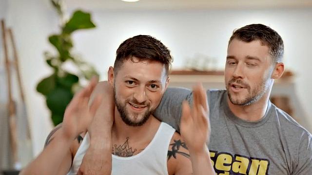 Eager jock barebacked by BF at home till cumshot