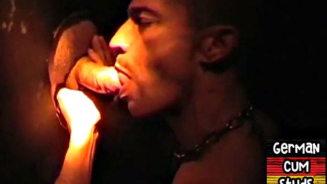Real German gloryhole lover sucks cock for facial in closeup