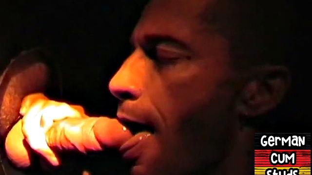 Real German gloryhole lover sucks cock for facial in closeup