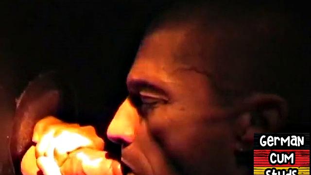 Real German gloryhole lover sucks cock for facial in closeup