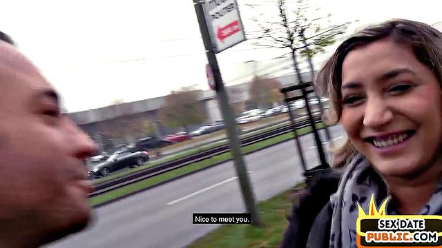 German lady POV fucked in abandoned public building