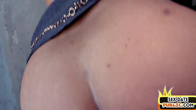 German lady POV fucked in abandoned public building