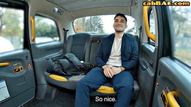 Stunning bae rides passenger in car