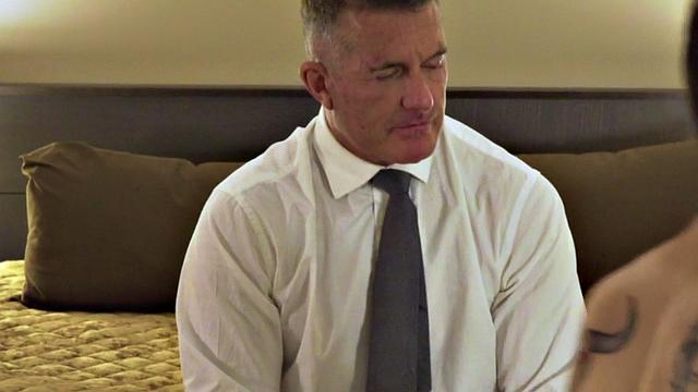 Submissive twink barebacked and rimmed by dominant