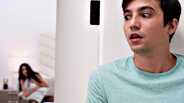 Hot MILF Jamie Michelle has her friend's son fuck her when her date cancels