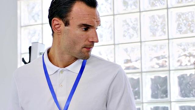 Cockhungry bae pounded in gym by her instructor