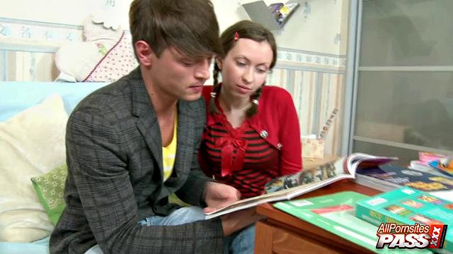 Tatyana seducing study partner