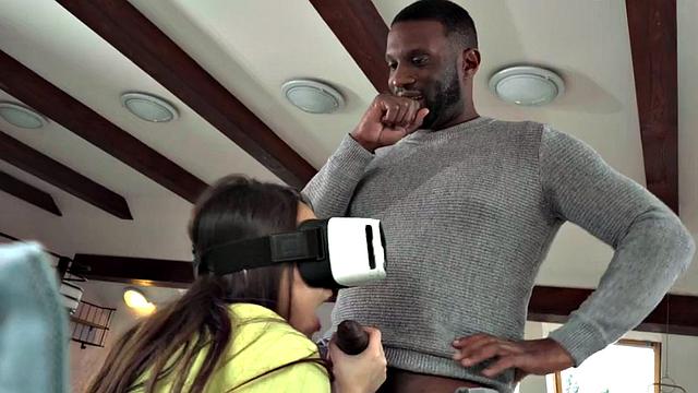 Asian interracial babe fucked by BBC after blowjob