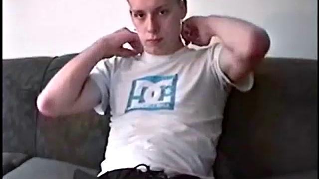 This cute looking boy strips naked to reveal his smooth body. Young Roar doesn't waste much time getting down to business. With his cock hard, he pounds so fast it makes his balls bounce.