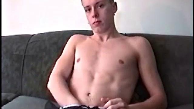 This cute looking boy strips naked to reveal his smooth body. Young Roar doesn't waste much time getting down to business. With his cock hard, he pounds so fast it makes his balls bounce.