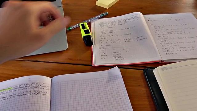 Voyeur watches amateur babe with glasses masturbate