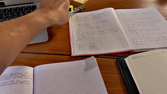 Voyeur watches amateur babe with glasses masturbate