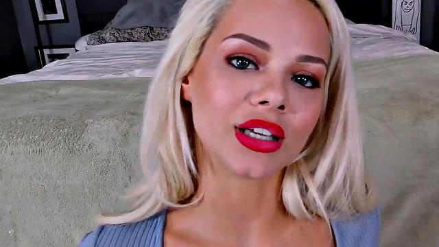 POV amateur babe sucks and rides dick in dirty talking POV