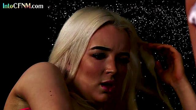 Sexy CFNM babe doggystyled by her lover