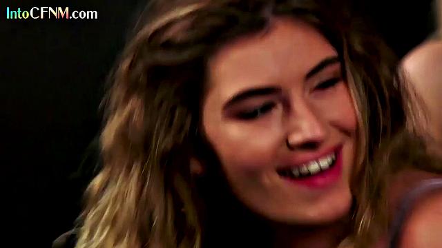 Sexy CFNM babe doggystyled by her lover