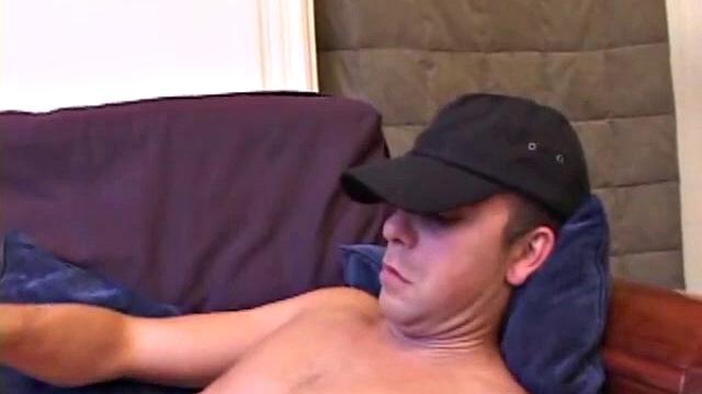 After stripping naked, cute Vincenzo gets down to business and pulls on his hard cock. A determined hand sticks a stiff anal probe up Vincenzo's ass. Then finishes off the horny young man with a nice long hand job.