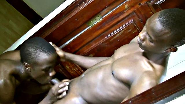 Cumming Black African twink gets fucked at home till he cums