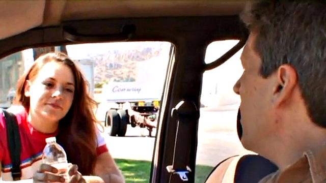 Watch this mature cheerleader finger and pound her gramps teacher in the living room