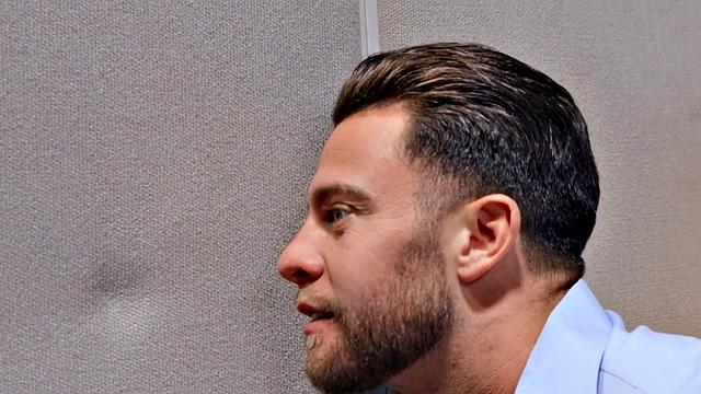 Office ginger bending for cock