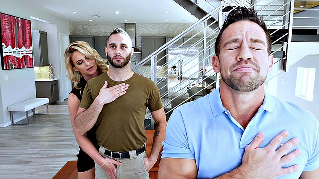 Army Boy Meets Busty Stepmom For Christmas