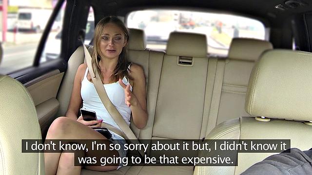 A tattooed blonde in tight denim shorts get fucked hard in reverse cowgirl POV