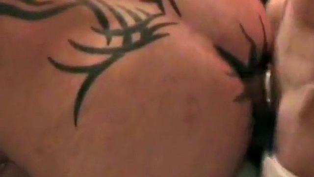 Ass fucking gays in group sex in various positions