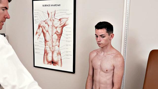 Petite twink bareback by doctor in infirmary