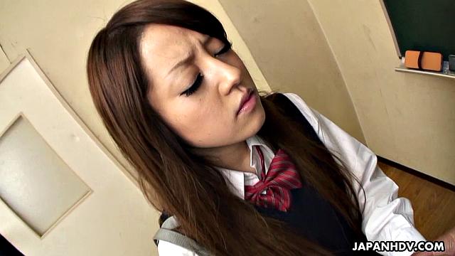 Nasty Ria Sakurai gets banged after school