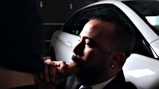 Dominant Tattooed Hunk Wit hBig Cock Fucks Bottom In Suit