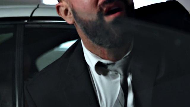 Dominant Tattooed Hunk Wit hBig Cock Fucks Bottom In Suit