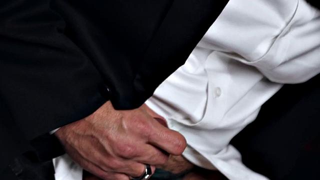 Dominant Tattooed Hunk Wit hBig Cock Fucks Bottom In Suit