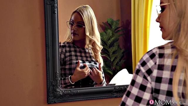 Blonde MILF loves big husband