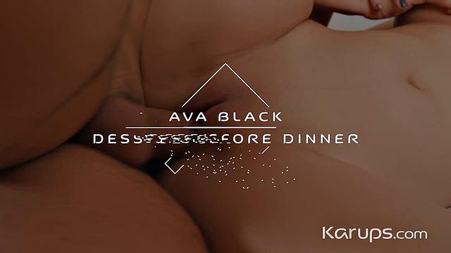 Ava Black spreads her legs wide and takes a thick cock deep