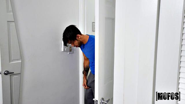 Hot Brunette Gets a Facial